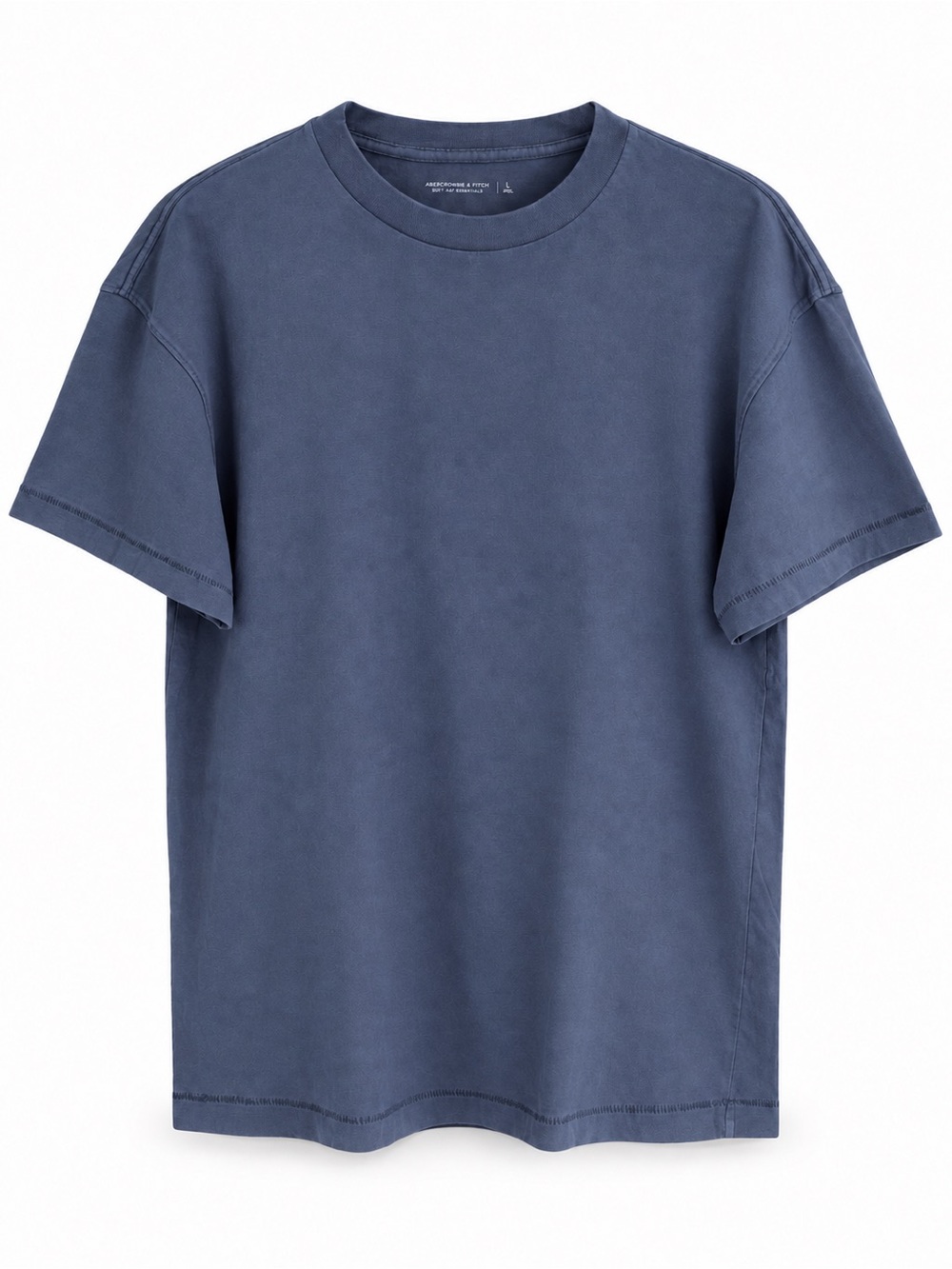 Abercrombie & Fitch Classic Crewneck Tee in Slate Blue